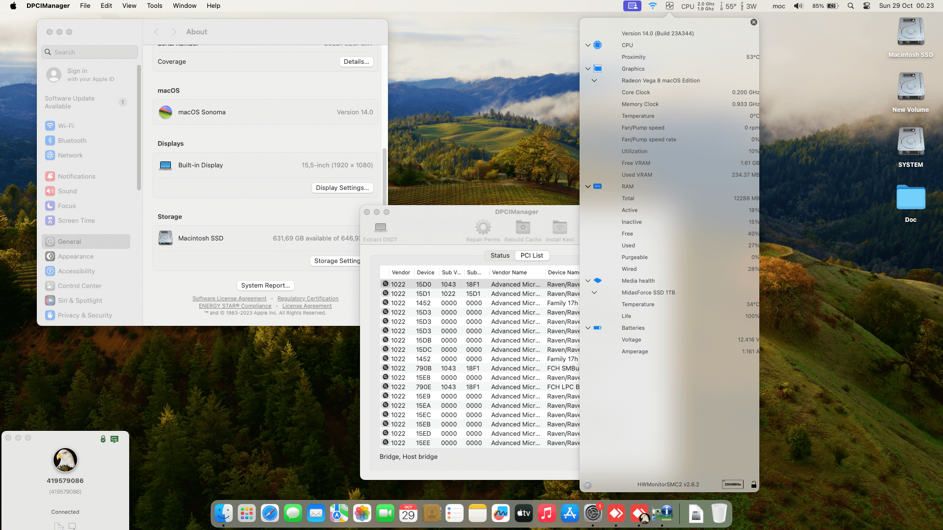 Asus TUF Gaming FX505DD R5611T [Picasso   AMD Ryzen 5 3550H + Radeon Vega 8 + I2C]   OpenCore 1